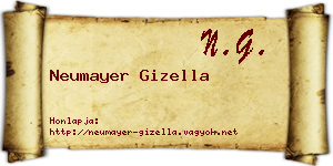 Neumayer Gizella névjegykártya